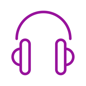 Advania Icon_Purple_Headphones