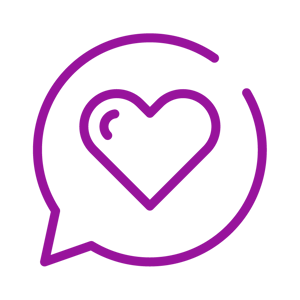 Advania Icon_Purple_Heart Chat
