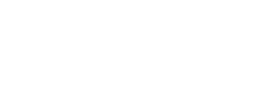 OpenText logo white