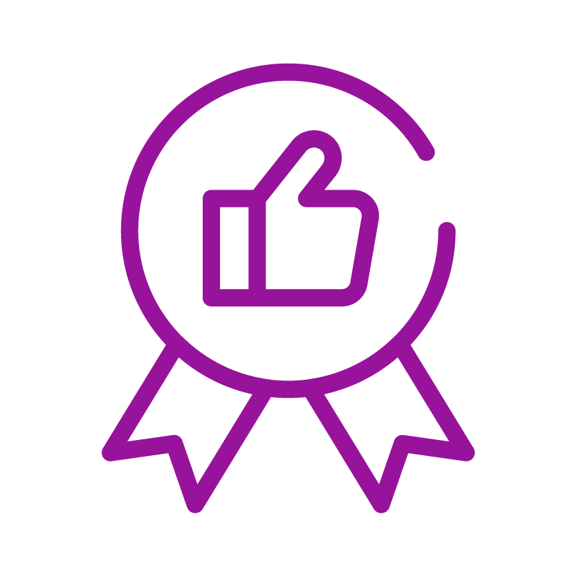 Advania Icon_Purple_Customer Satisfaction