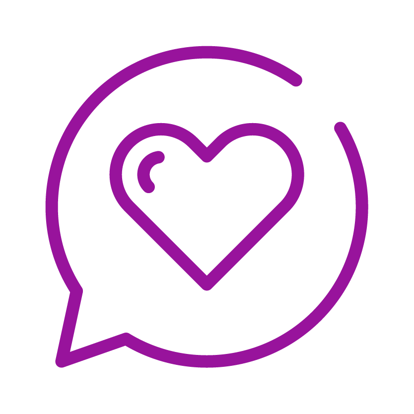 Advania Icon_Purple_Heart Chat
