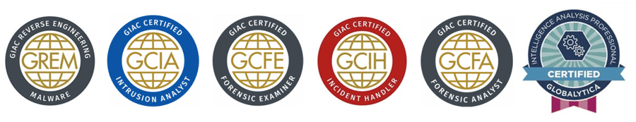 Bilde av ulike kompetansenivåer fra GIAC Certified